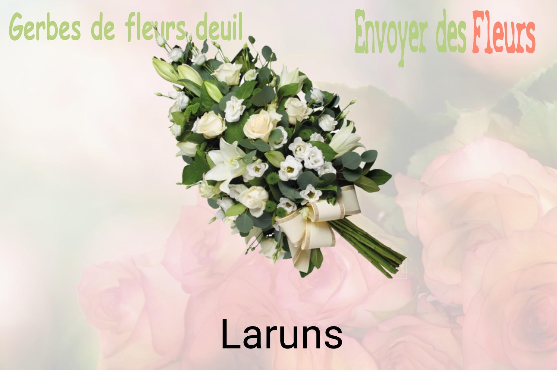 Gerbe de fleurs de deuil livrée à Laruns